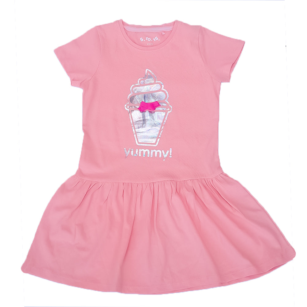 Ice Cream - Peach - Frock - Kids