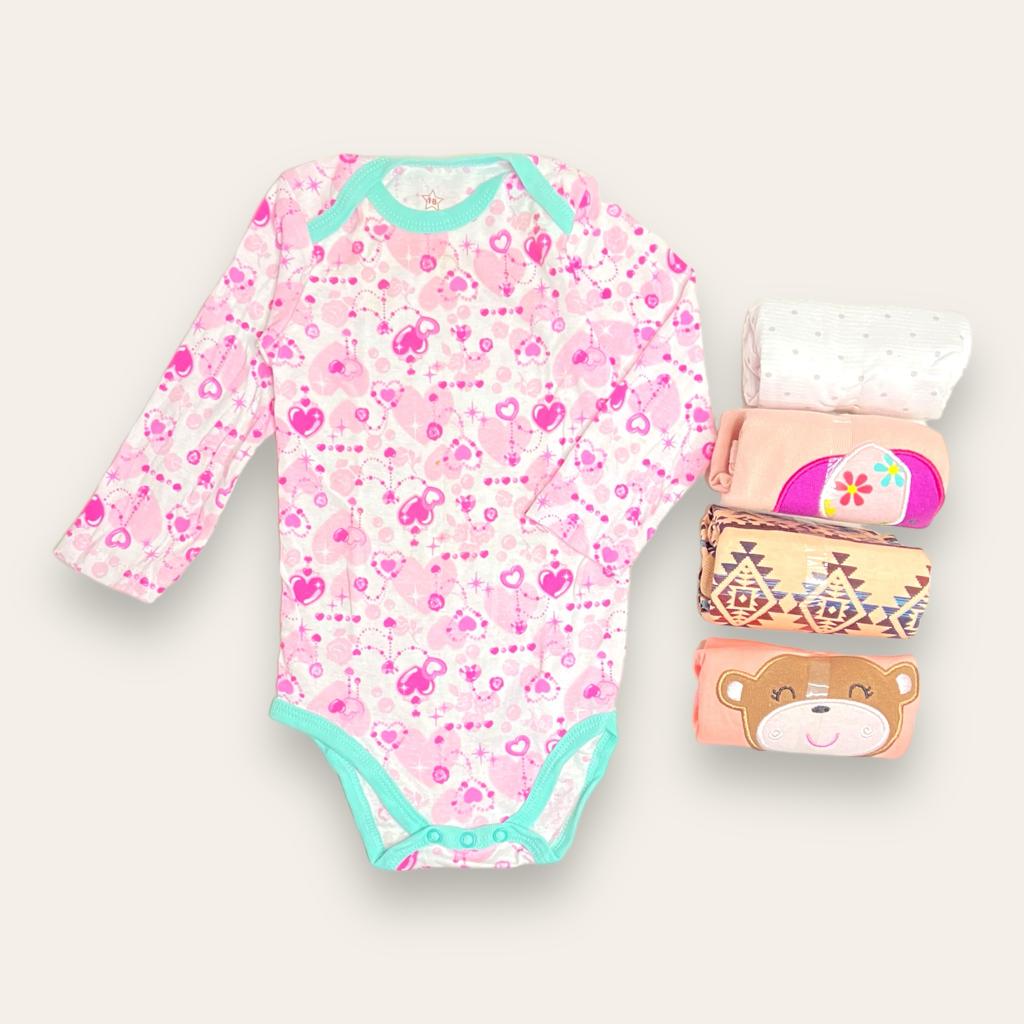 Body Suit half Sleeves - Assorted Design - Pack Of 5 - Carter's bluefly