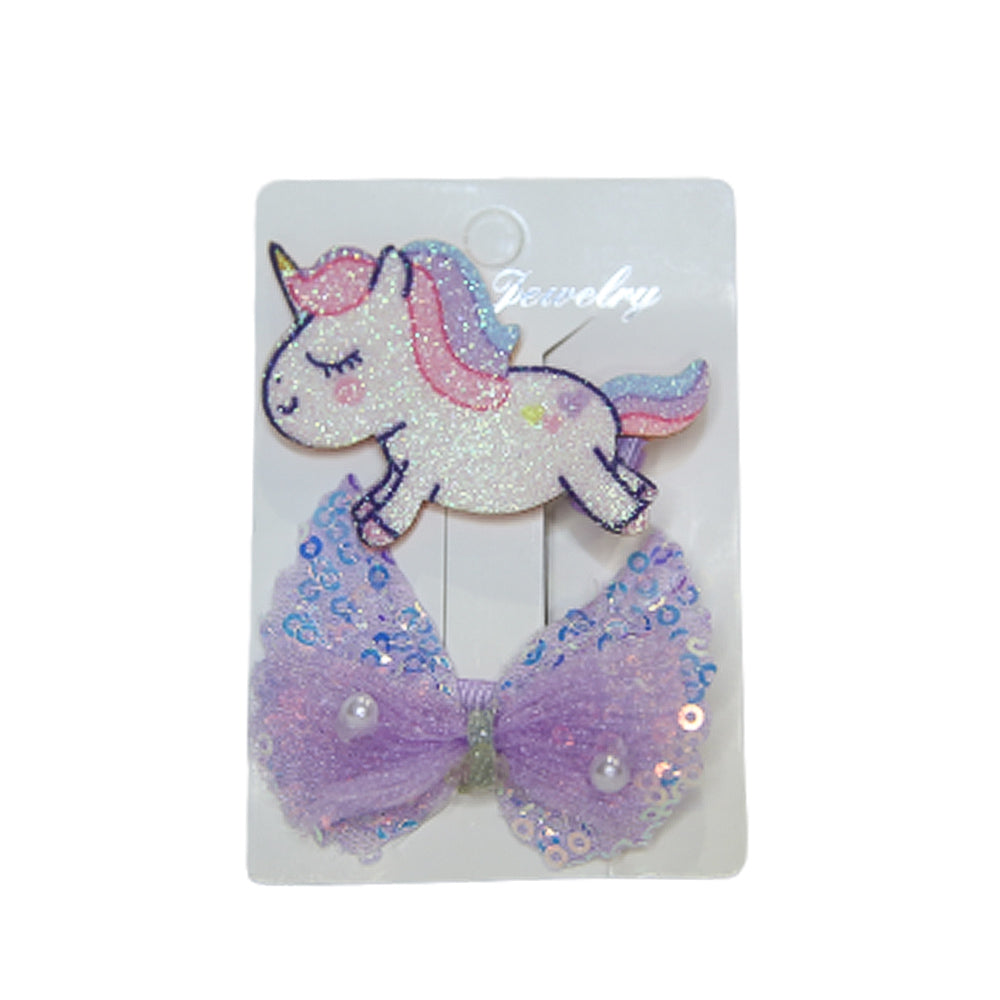Unicorn Rainbow Clips - Pack of 2 - Fashion Jewelry