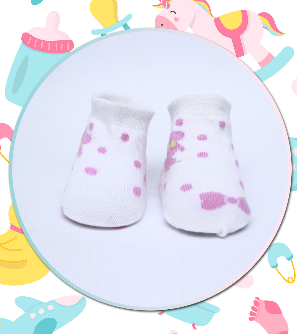 White Rabbit & Pink Dots - Booties