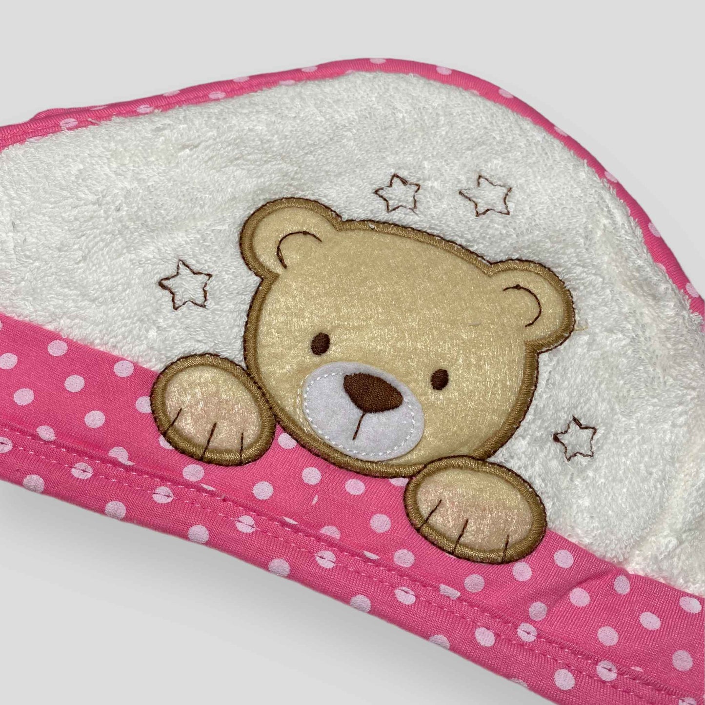 Bear - Pink - Hooded Towe Sheet