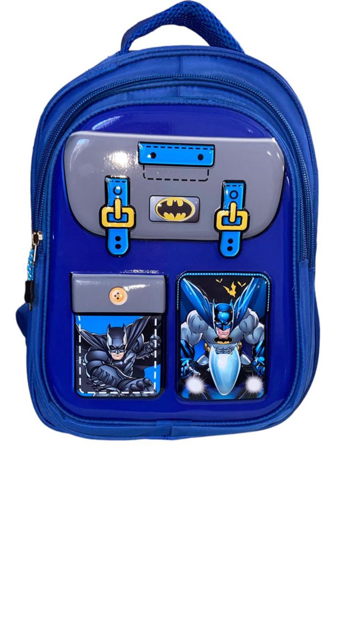 Bat Man-School-Bag-Dark Blue