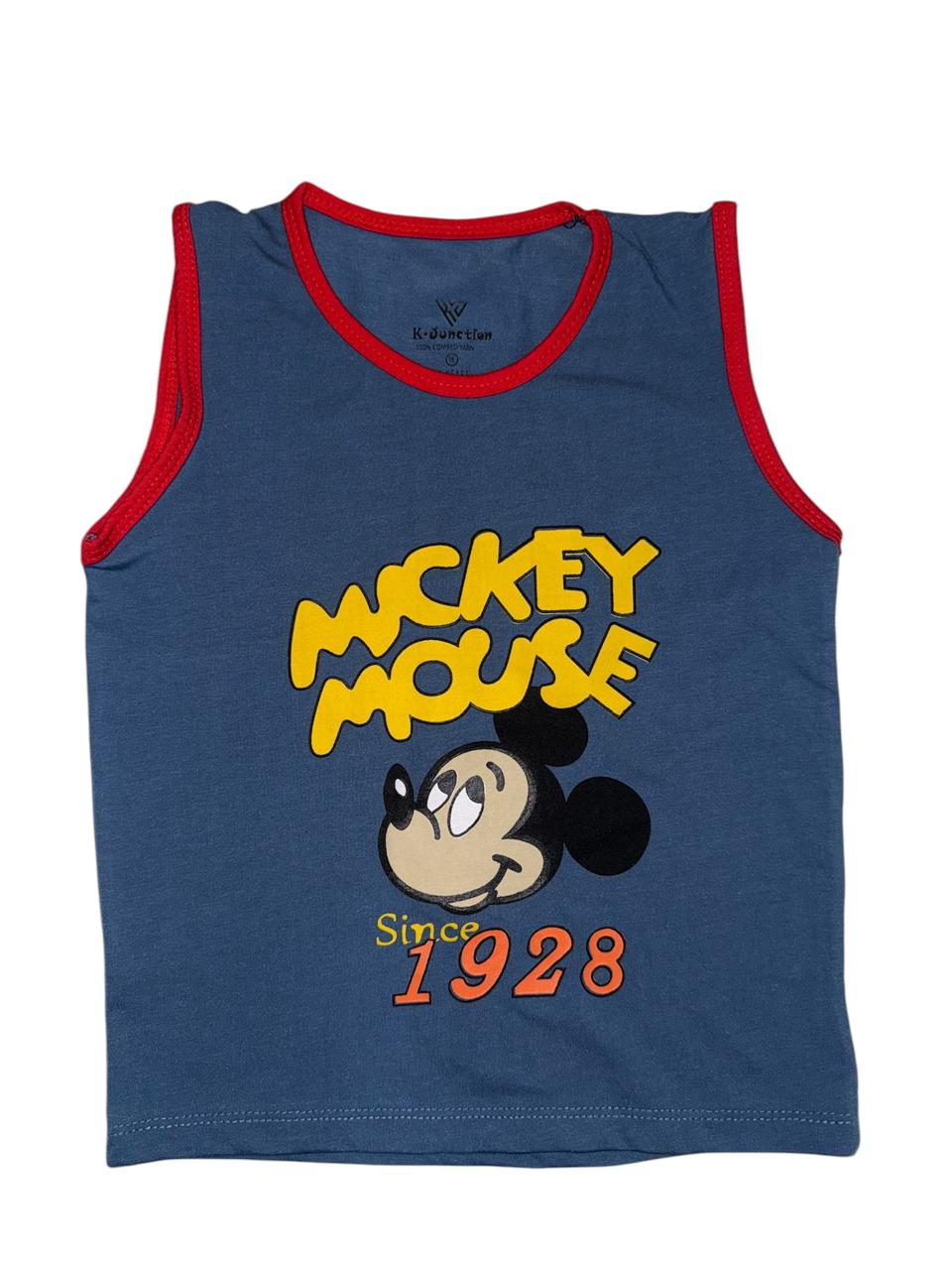 Mickey Mouse -Sando-Blue And Red