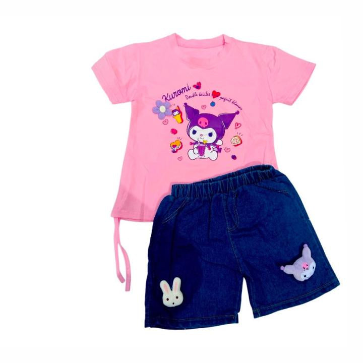 kuromi pink 2pcs dress