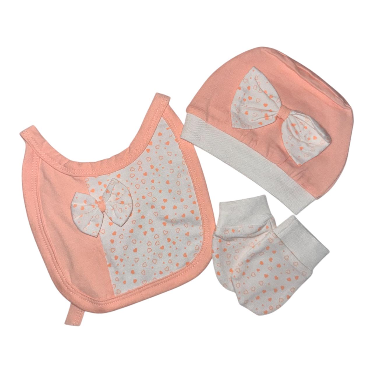 Little Heart's 5 Pcs Set Peach
