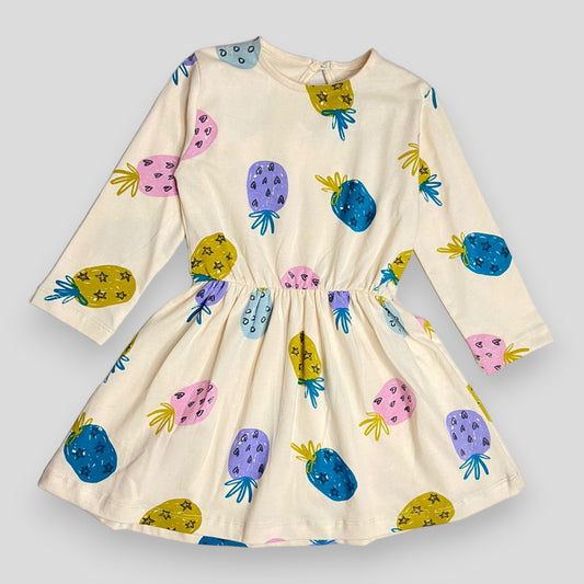 Pineapple Fruit Frock - Off-White