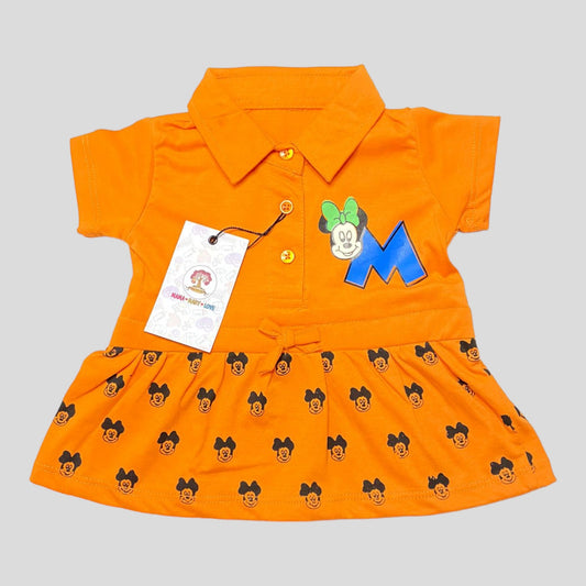Mickey - M -  Orange Frock