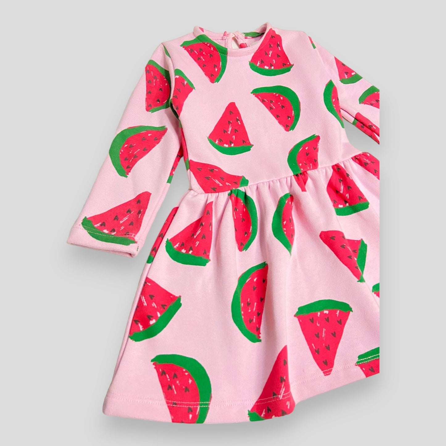 Watermelon Winter  Frock - Pink