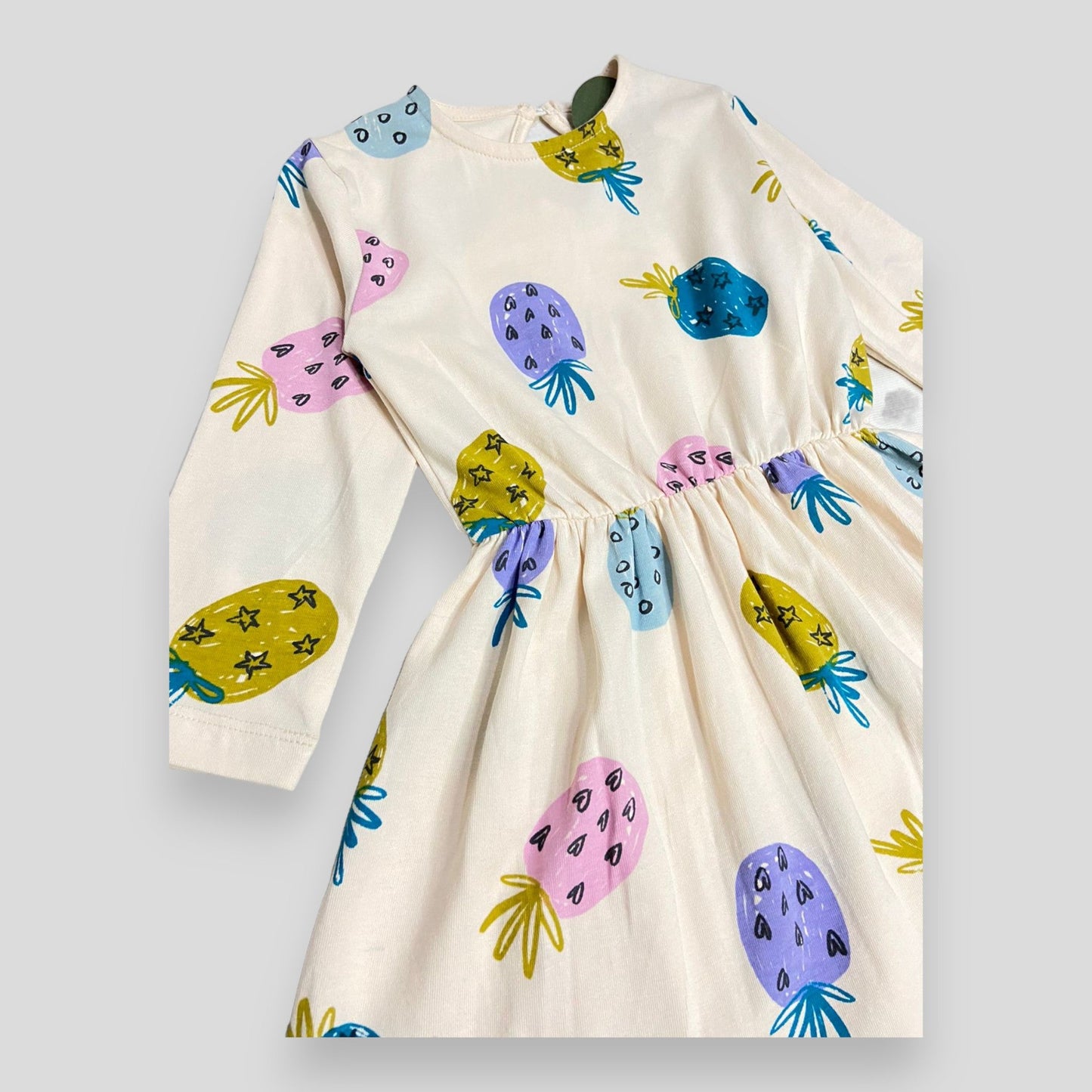 Pineapple Fruit Frock - Off-White