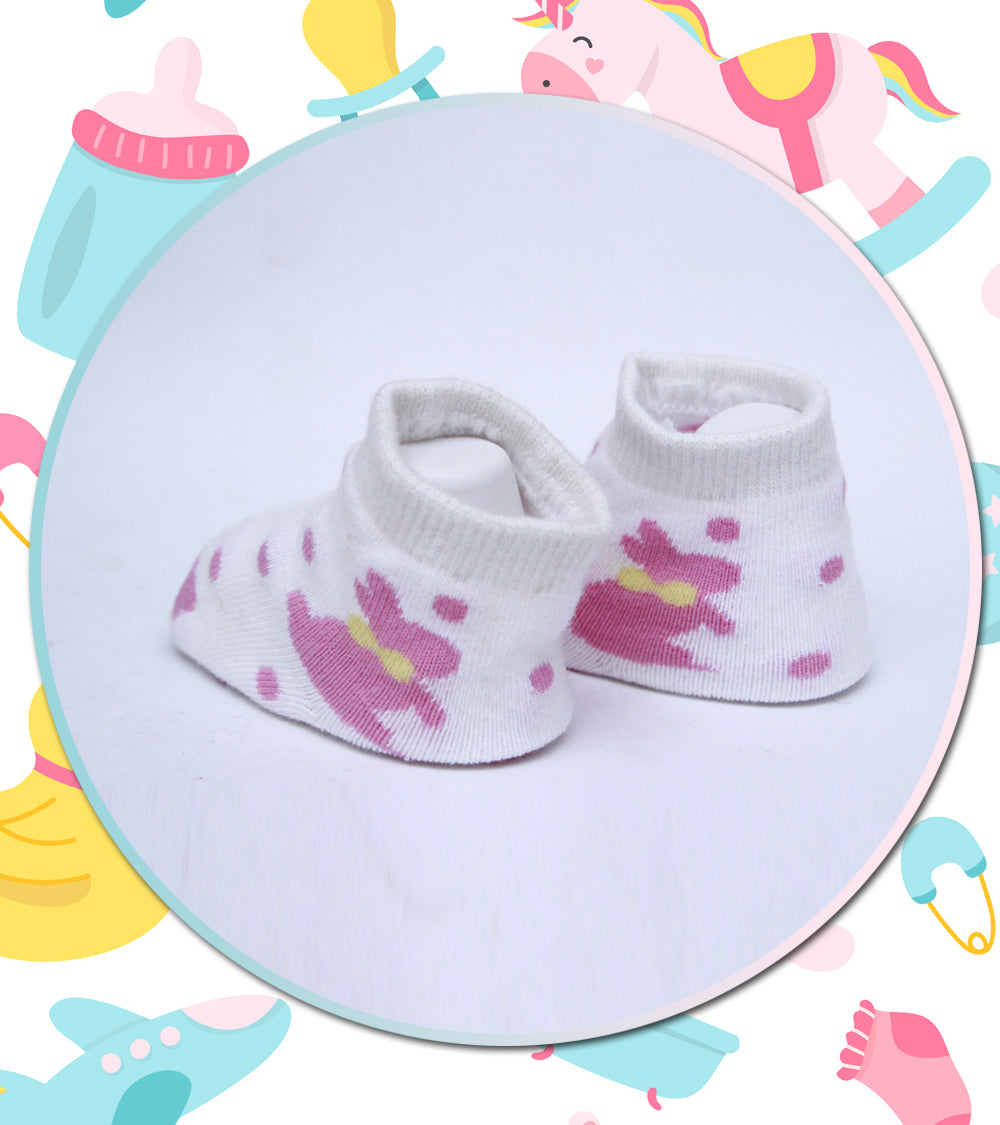 White Rabbit & Pink Dots - Booties