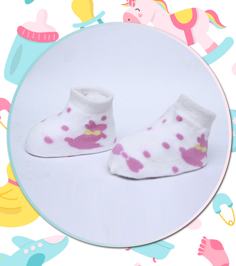 White Rabbit & Pink Dots - Booties