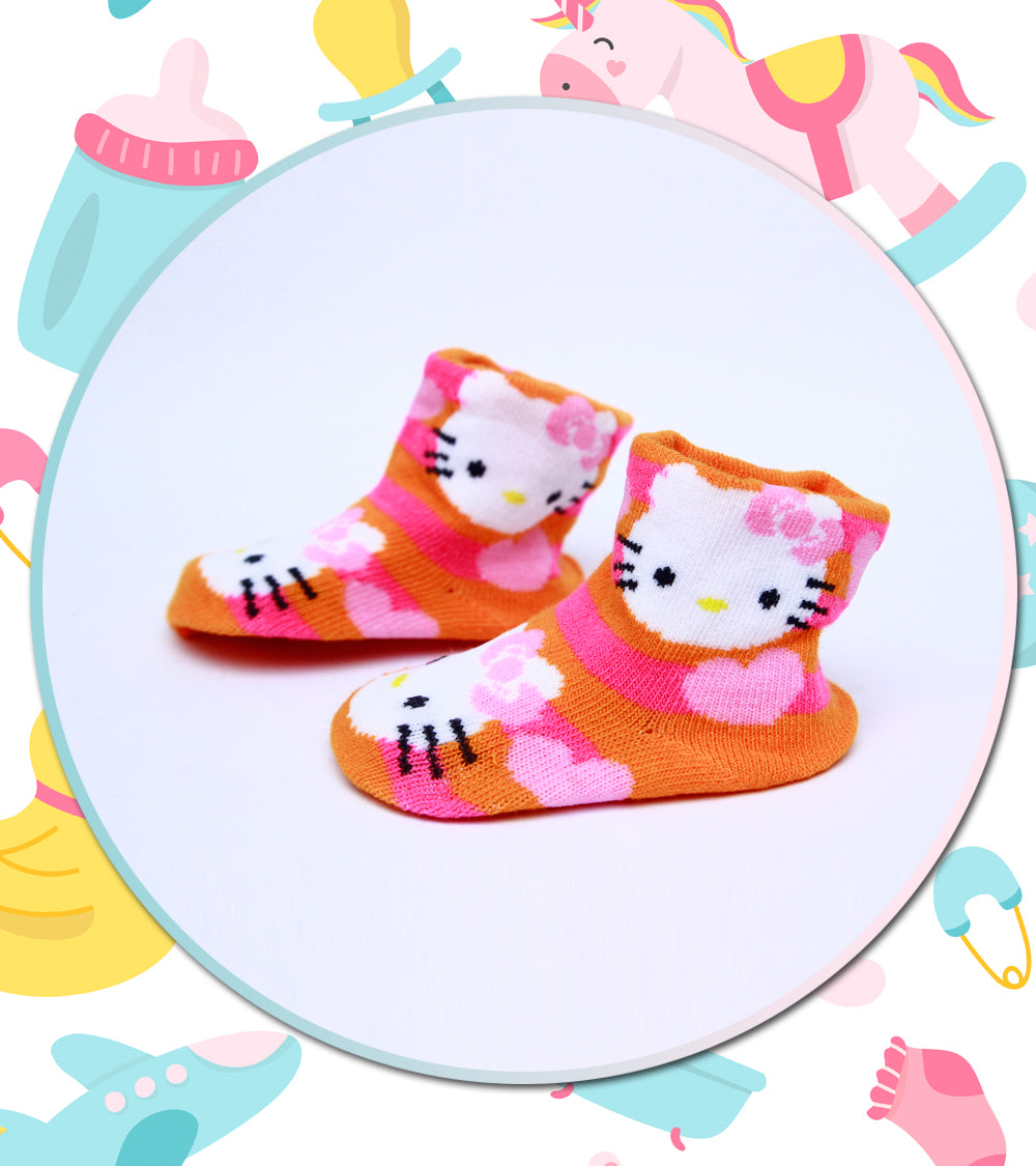 Kitty Orange Booties - Carter's