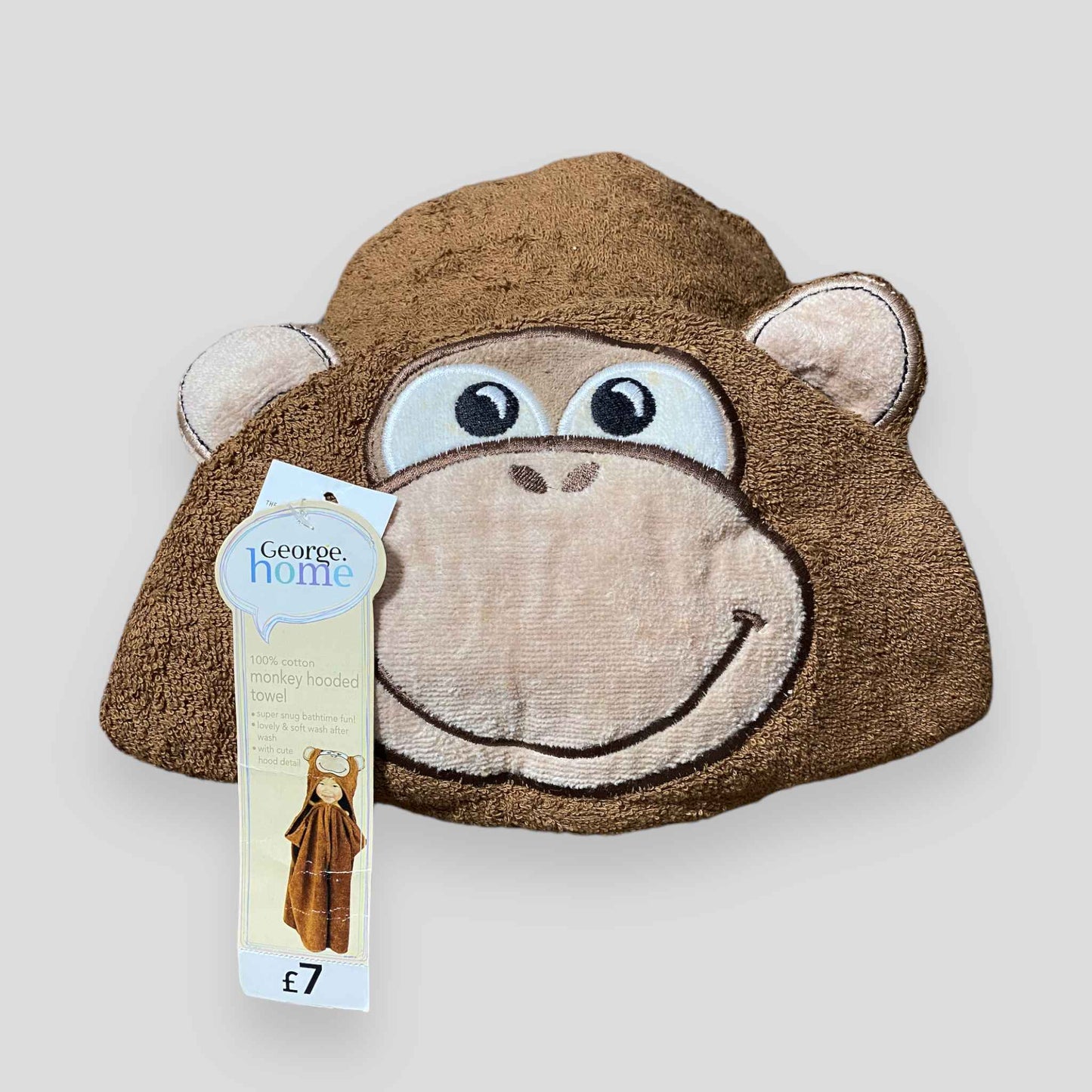 Monkey - Brown - George Home Towel Sheet