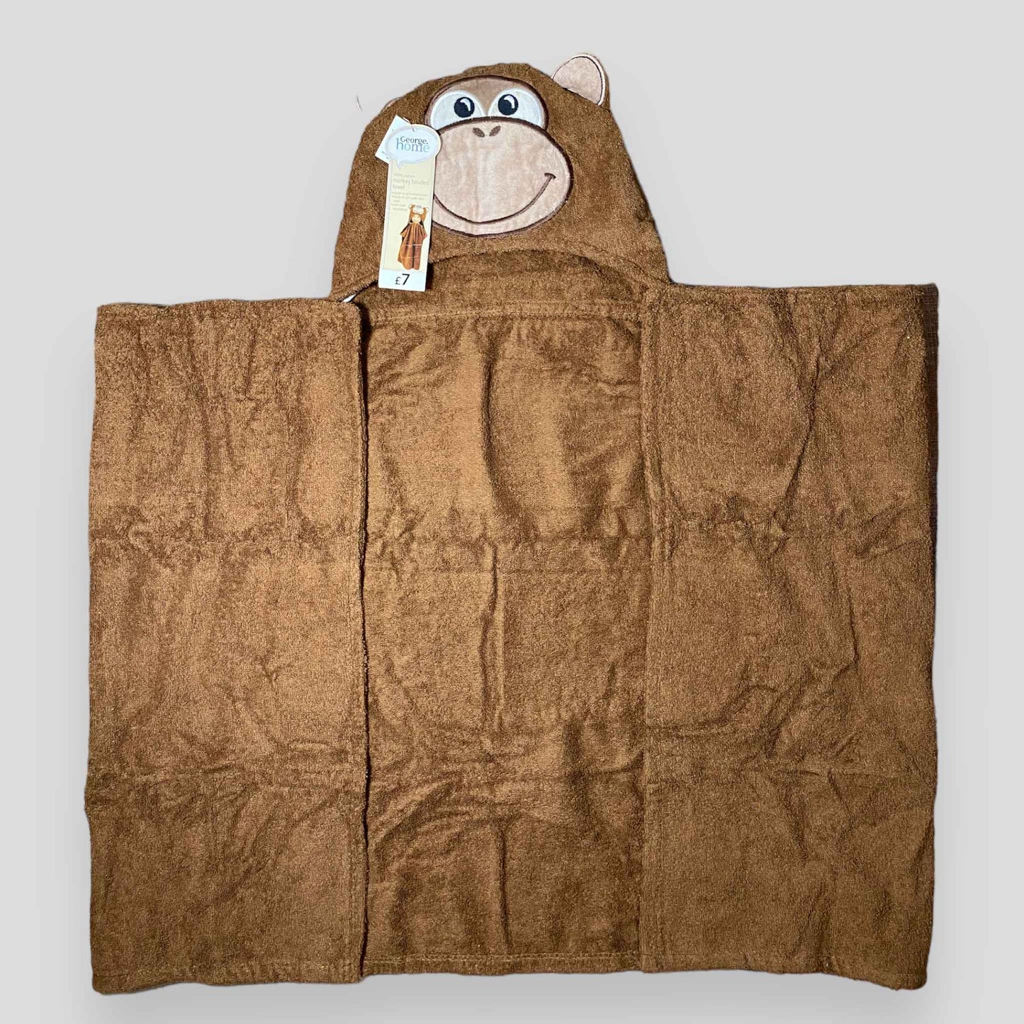 Monkey - Brown - George Home Towel Sheet