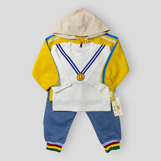 Yellow Lion - Hoodie Track Suit