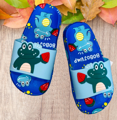 Dino - Light Blue - Slippers