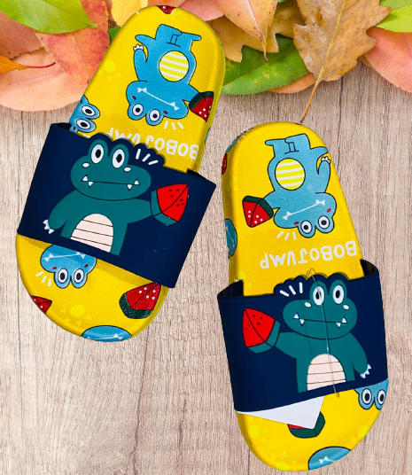 Dino Slippers - Dark Blue