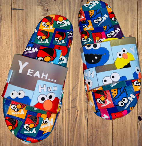 Elmo - Blue Slippers
