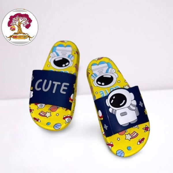 Cute - Astronaut - Blue Slippers