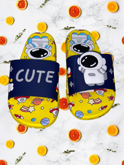 Cute - Astronaut - Blue Slippers