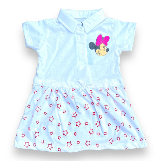 Mickey Star Frock White