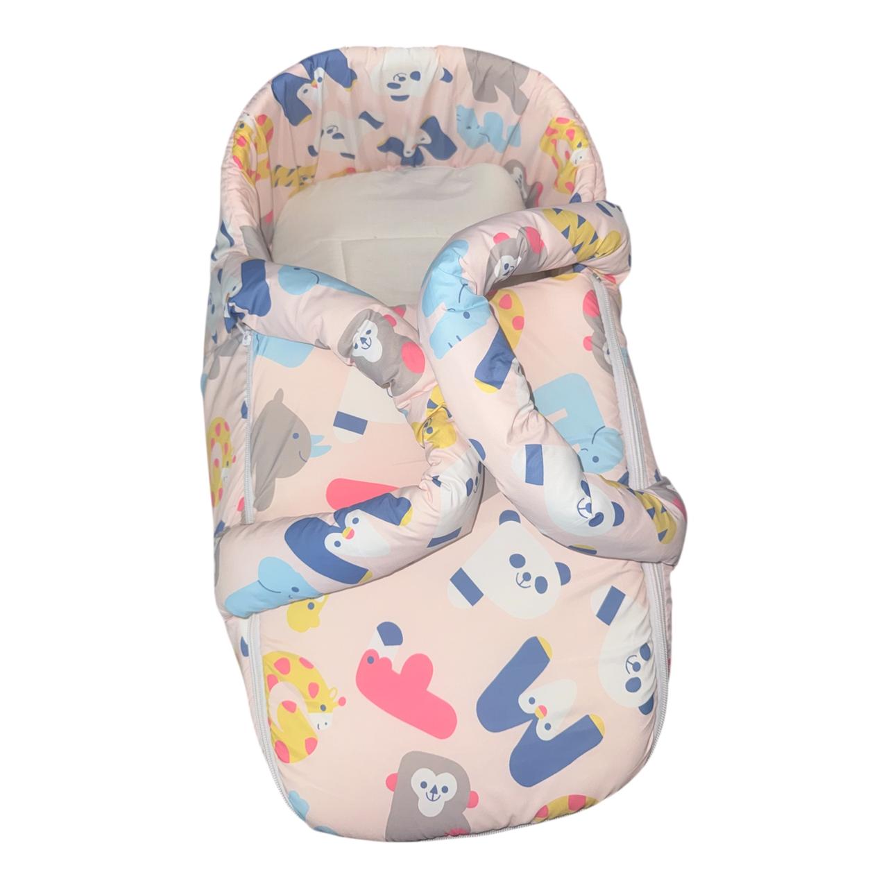Panda Carry Cot Pink
