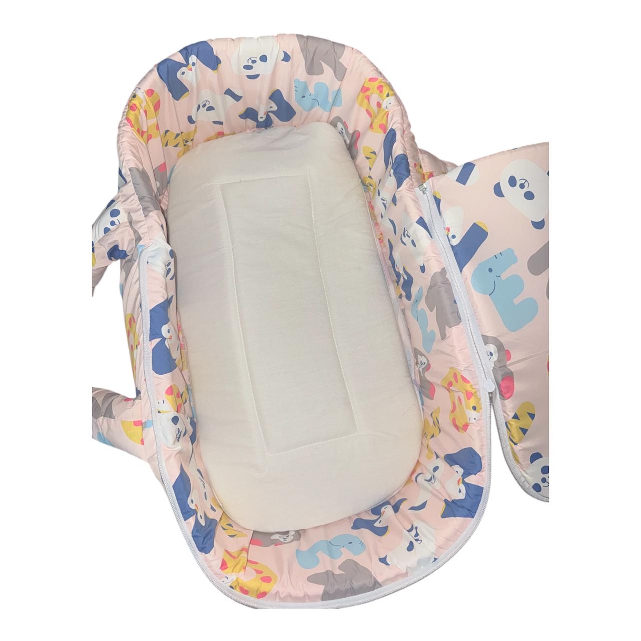 Panda Carry Cot Pink