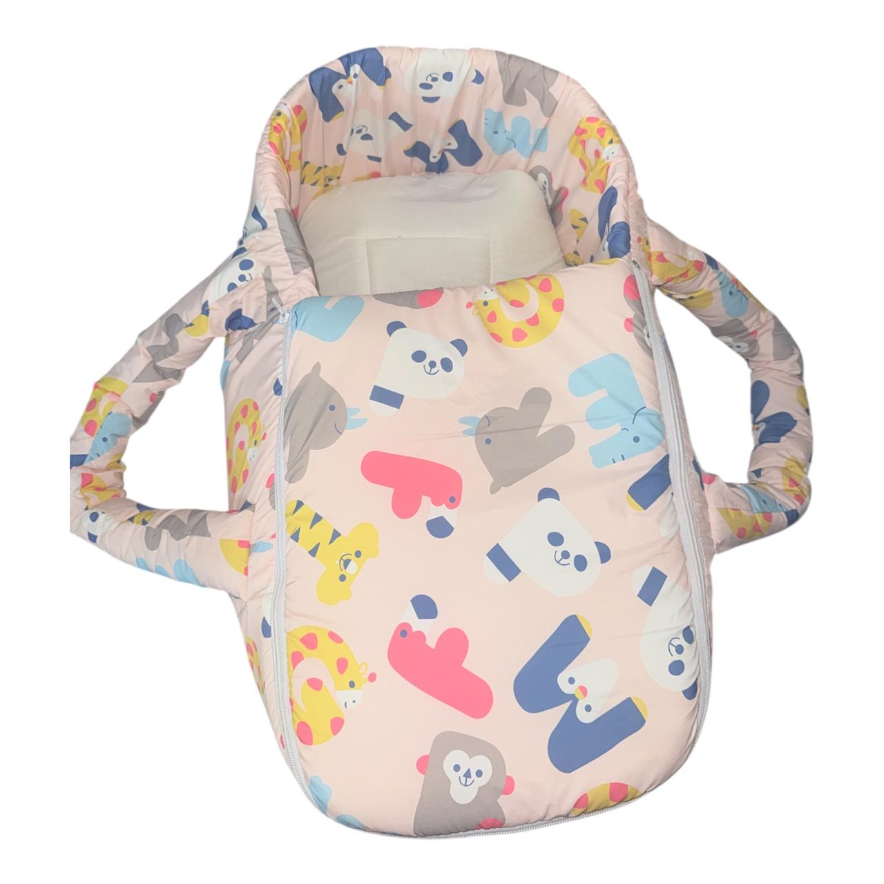 Panda Carry Cot Pink